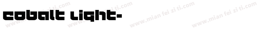 Cobalt Light字体转换